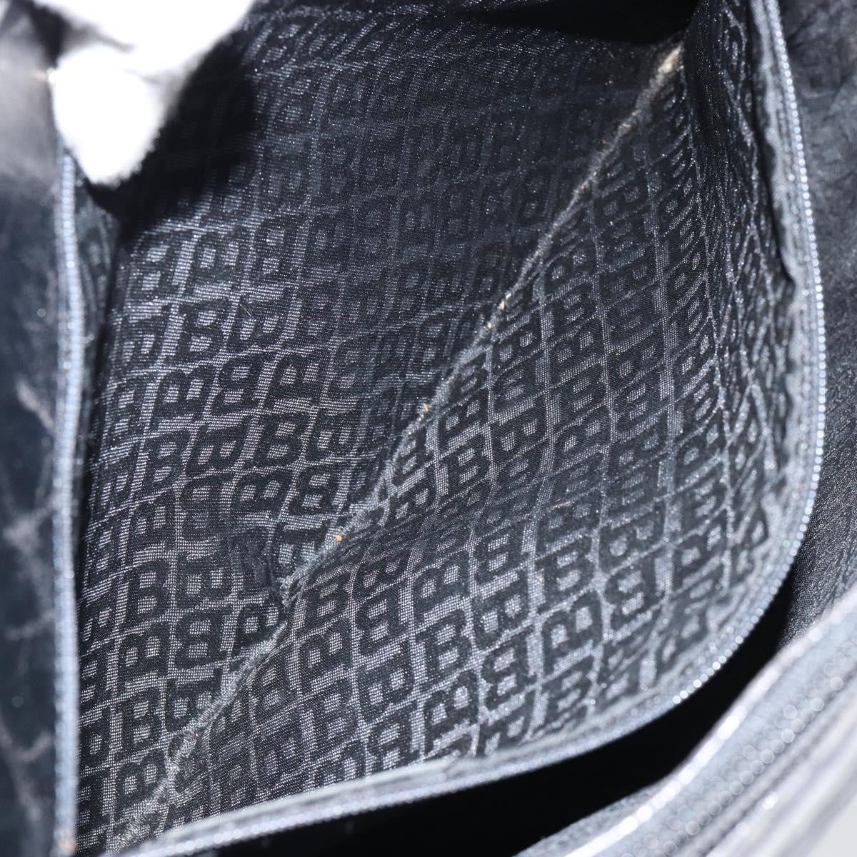 Bally Vintage Handbag Leather, BLACK, LEATHER, Handbag