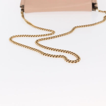 Chloe Elle Chain Clutch Leather, PINK, LEATHER, Shoulder bag
