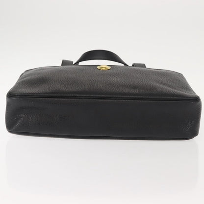 Christian Dior Vintage CD Handbag Leather, BLACK, LEATHER, Briefcase