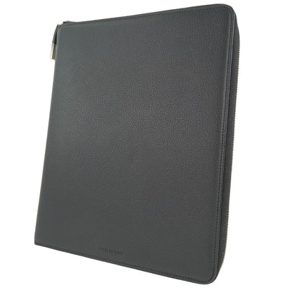 Christian Dior Homme Document Clutch Printed Leather, BLACK, LEATHER, Clutche & pouche