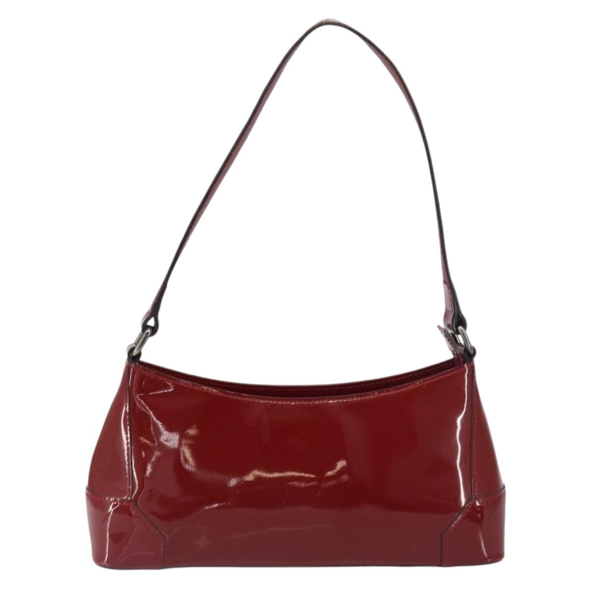 Burberry Vintage Shoulder Bag Patent leather, RED, PATENT_LEATHER, Shoulder bag