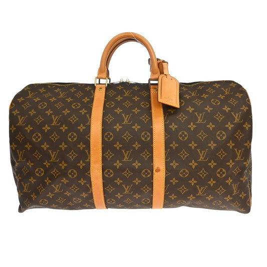 Louis Vuitton Keepall Bag Monogram Canvas, Brown, Canvas, Travel Bag