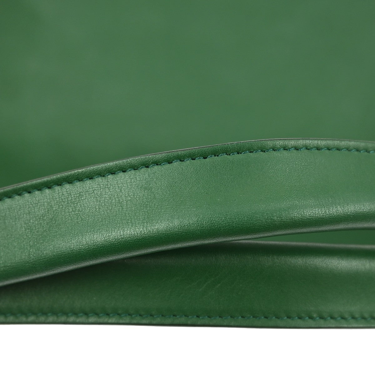 Celine Cabas Hobo Leather, GREEN, LEATHER, Tote bag