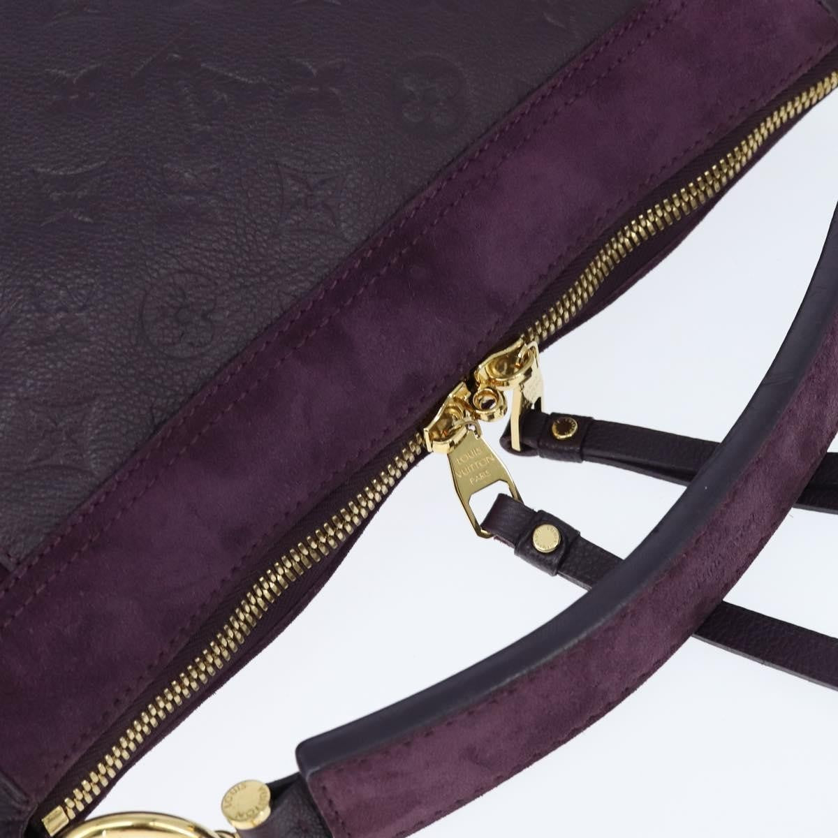 Louis Vuitton Audacieuse Handbag Monogram Empreinte Leather, PURPLE, LEATHER, Shoulder bag