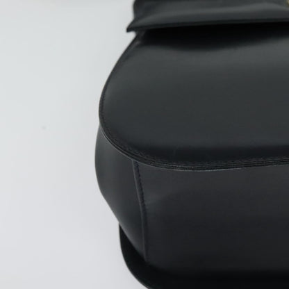 Salvatore Ferragamo Gancini Shoulder Bag Leather, NAVY, LEATHER, Shoulder bag