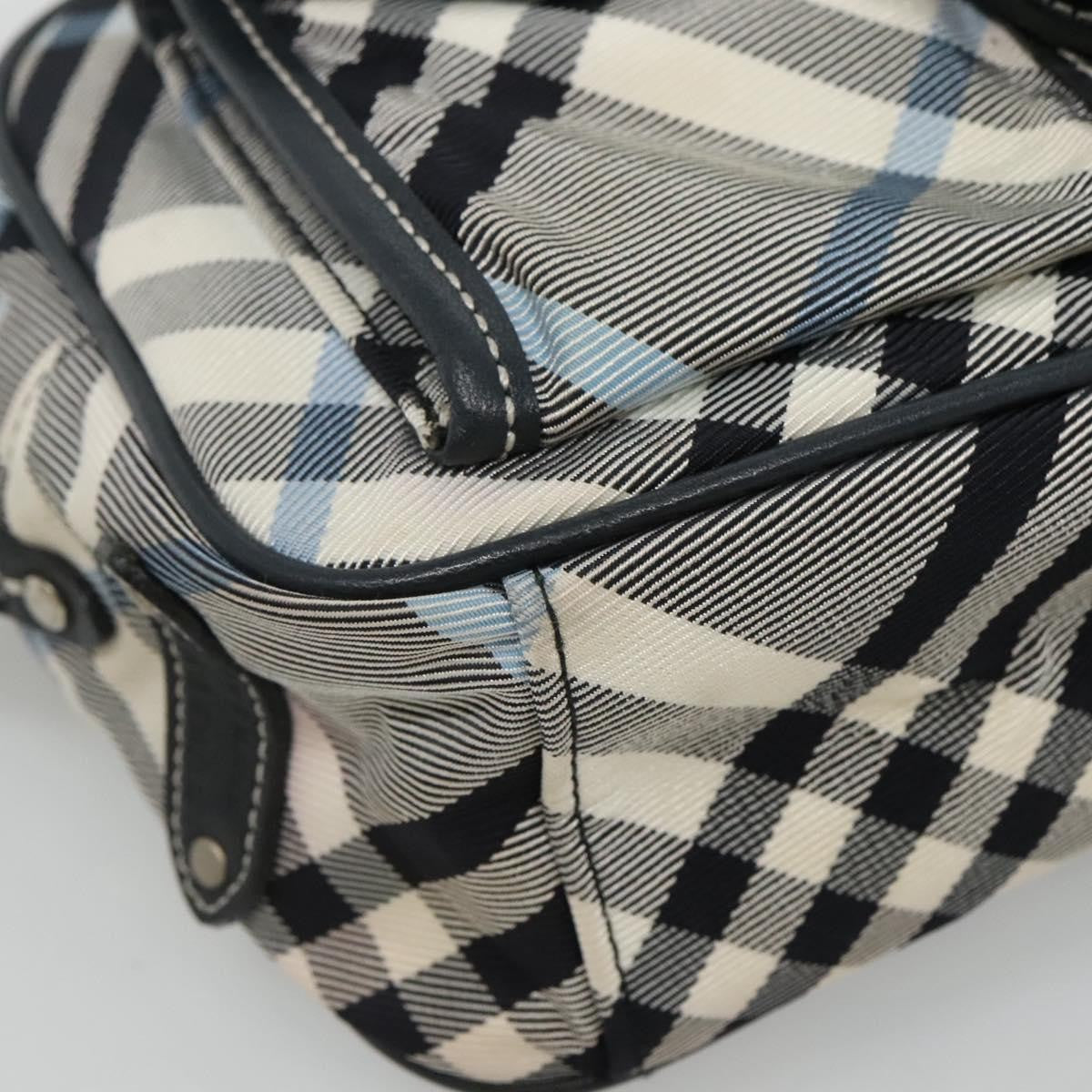 Burberry Nova Check Blue Label Nylon, GRAY, NYLON, Bag