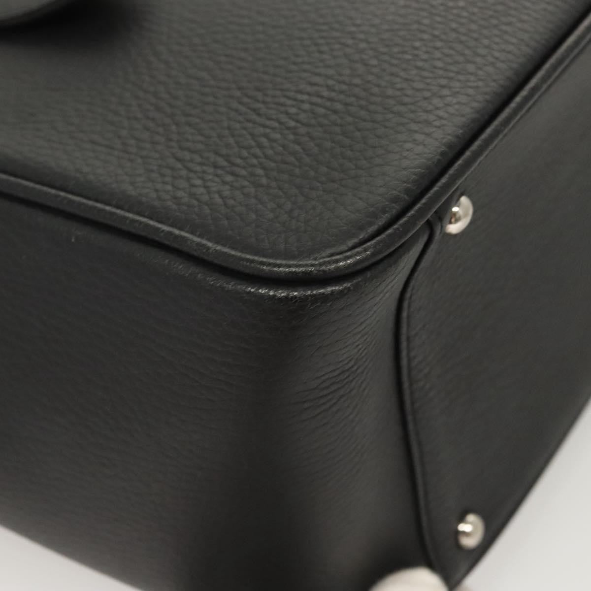 Burberry Vintage Handbag Leather, BLACK, LEATHER, Handbag