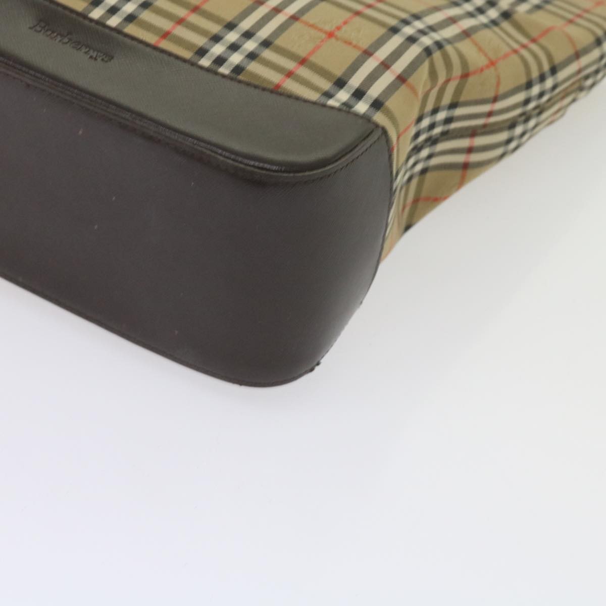 Burberry Nova Check Tote Leather, BEIGE, CANVAS, Tote bag