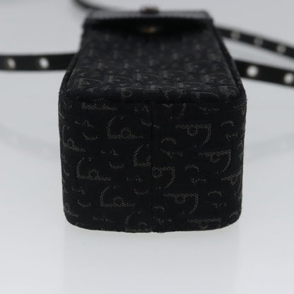 Christian Dior Vintage Trotter Pouch Diorissimo Canvas, BLACK, CANVAS, Clutche & pouche