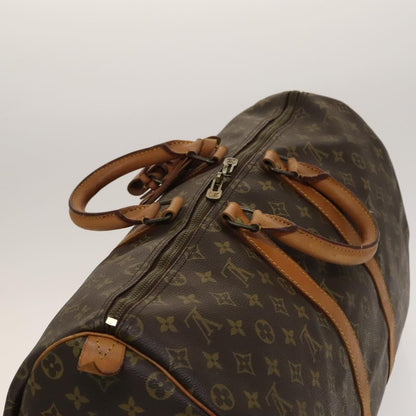 Louis Vuitton Keepall Bag Monogram Canvas, BROWN, CANVAS, Travel bag