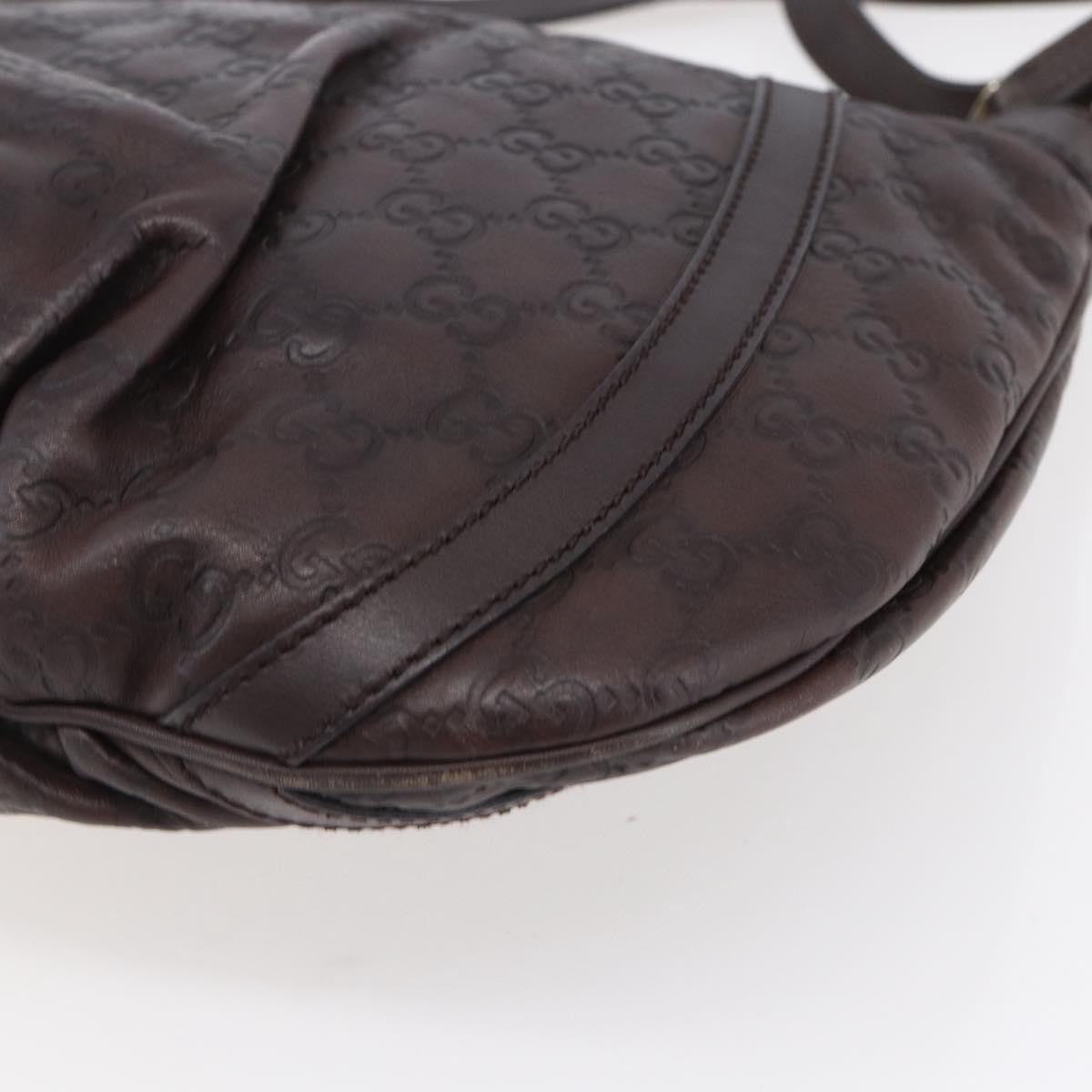 Gucci D Ring Messenger Bag Guccissima Leather, BURGUNDY, LEATHER, Shoulder bag