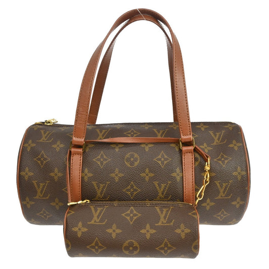 Louis Vuitton Papillon Handbag Monogram Canvas, Brown, Canvas, Handbag