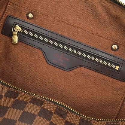 Louis Vuitton Ribera Handbag Damier, BROWN, CANVAS, Travel bag