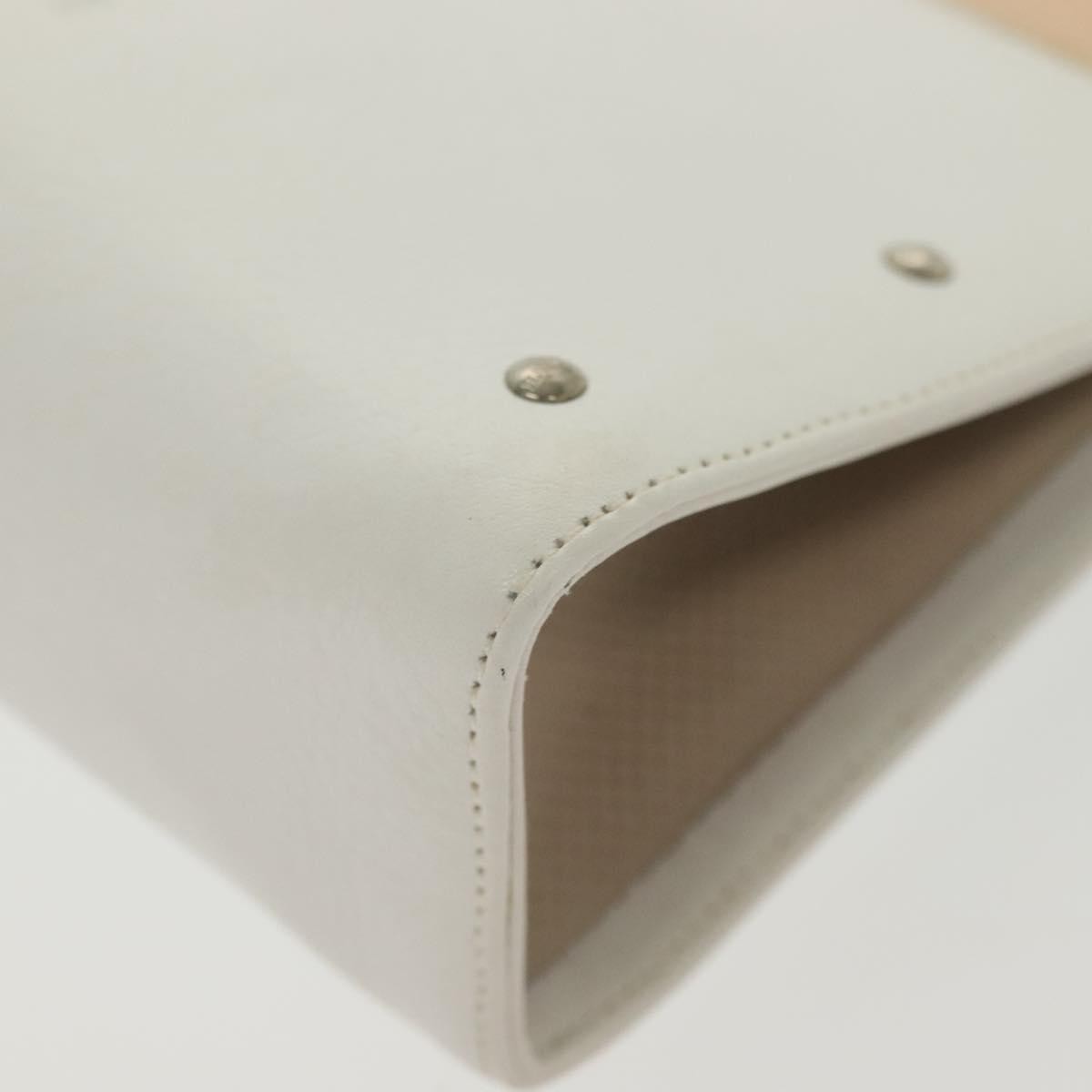 Loewe Flat Zip Pouch Leather, WHITE, LEATHER, Clutche & pouche