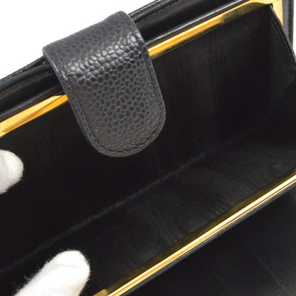 Chanel Timeless CC French Wallet Caviar, BLACK, LEATHER, Wallets