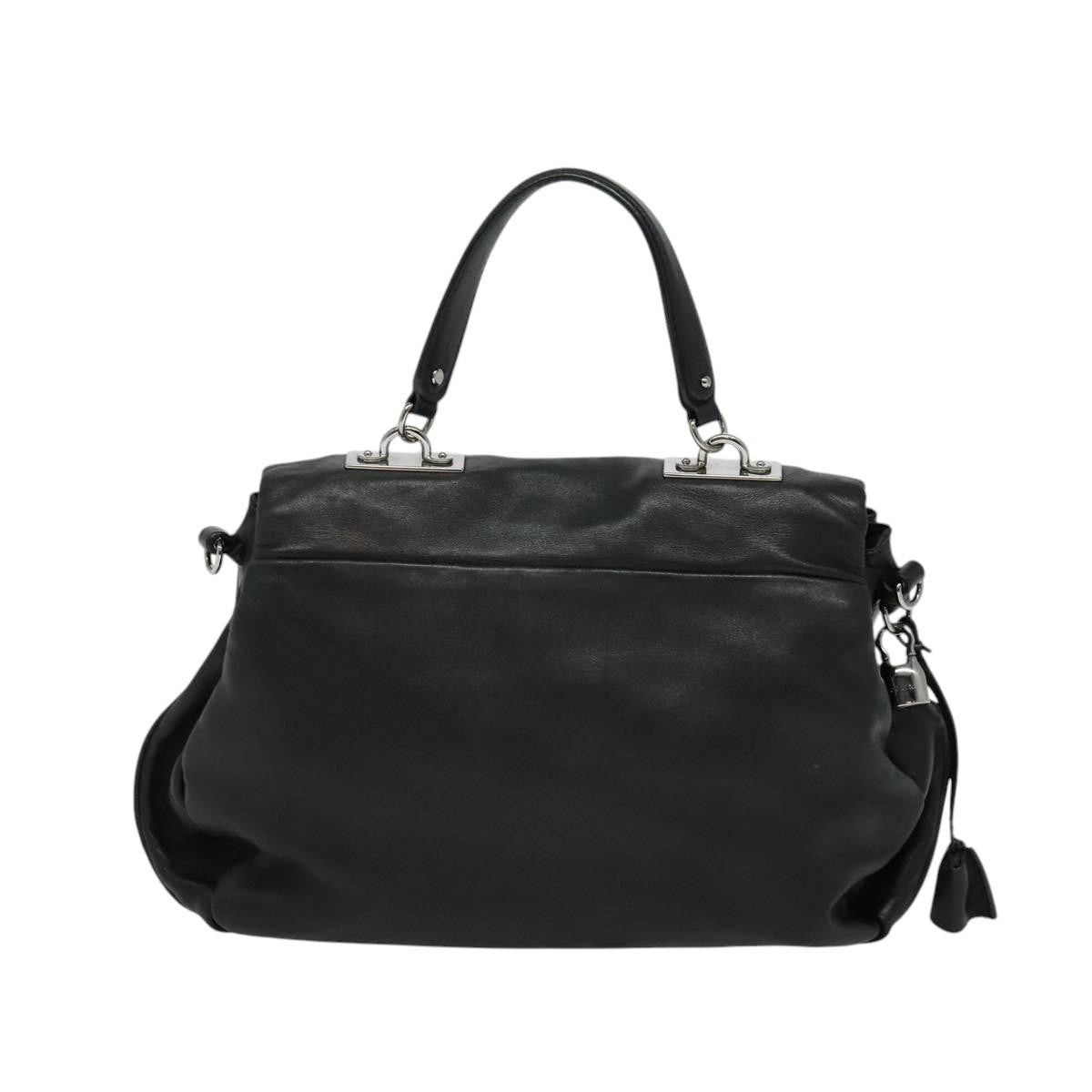 Celine Handbag Leather, BLACK, LEATHER, Handbag