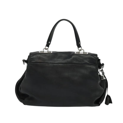 Celine Handbag Leather, BLACK, LEATHER, Handbag