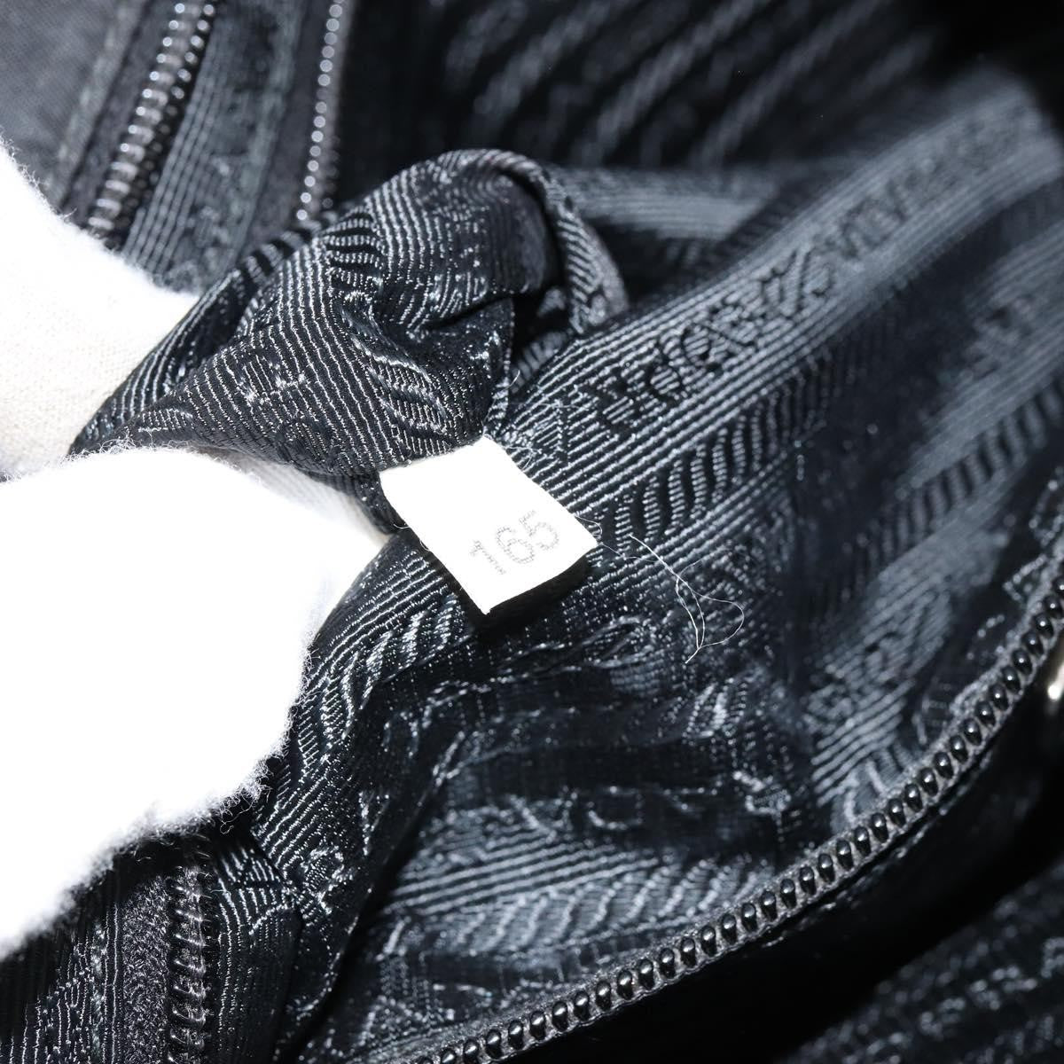 Prada Flat Messenger Bag Tessuto, BLACK, NYLON, Shoulder bag