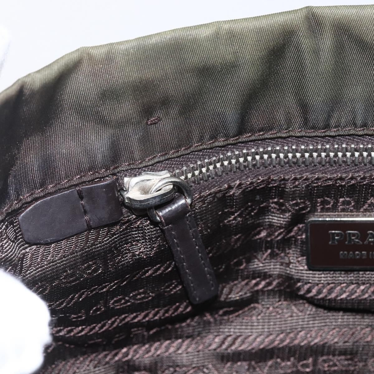 Prada Vintage Tote Tessuto, KHAKI, NYLON, Tote bag