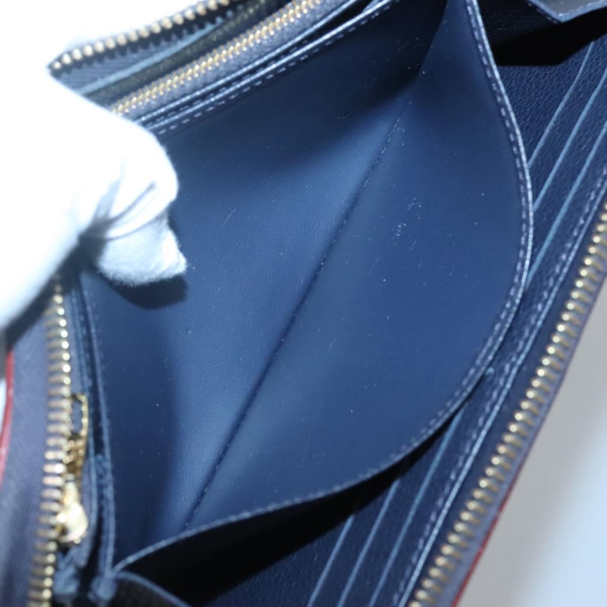 Louis Vuitton Portefeuille zippy Monogramme Empreinte Monogramme Empreinte, NAVY, LEATHER, Wallets