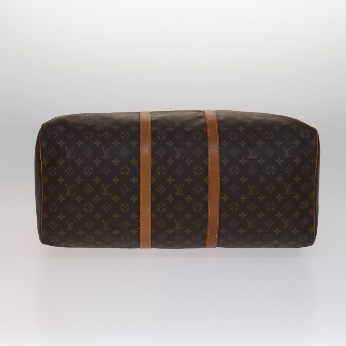Louis Vuitton Keepall Bag Monogram Canvas, BROWN, CANVAS, Travel bag