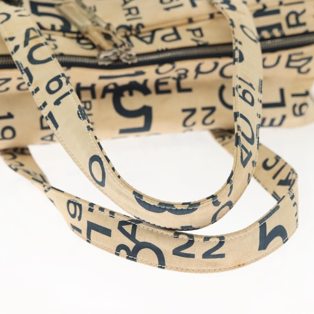 Chanel Cambon Canvas, WHITE, CANVAS, Handbag