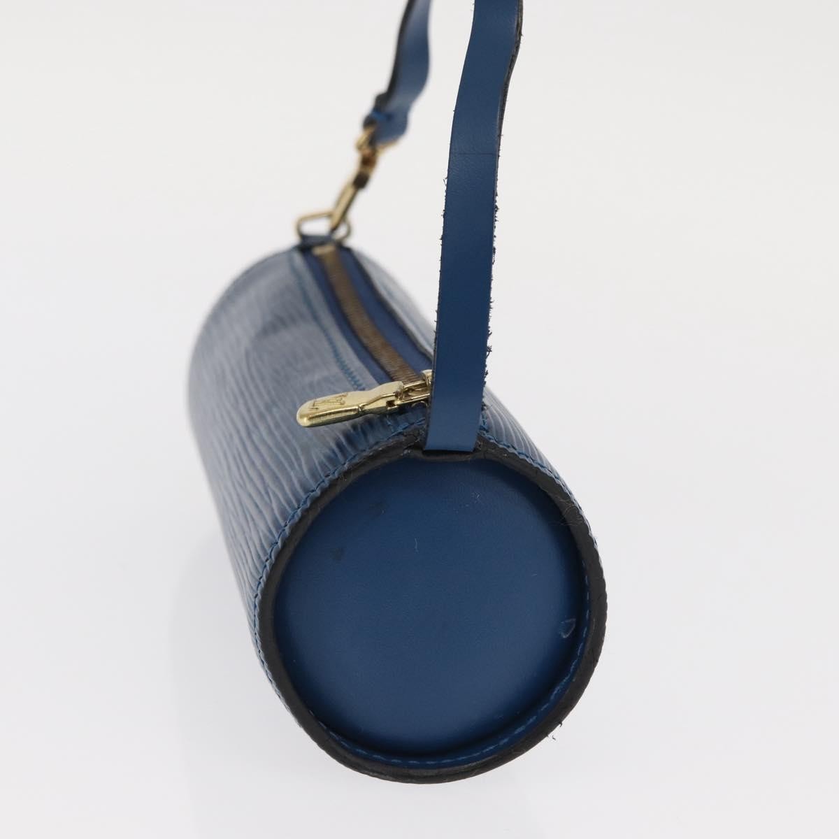 Louis Vuitton Soufflot Pochette Epi Leather, BLUE, LEATHER, Clutche & pouche