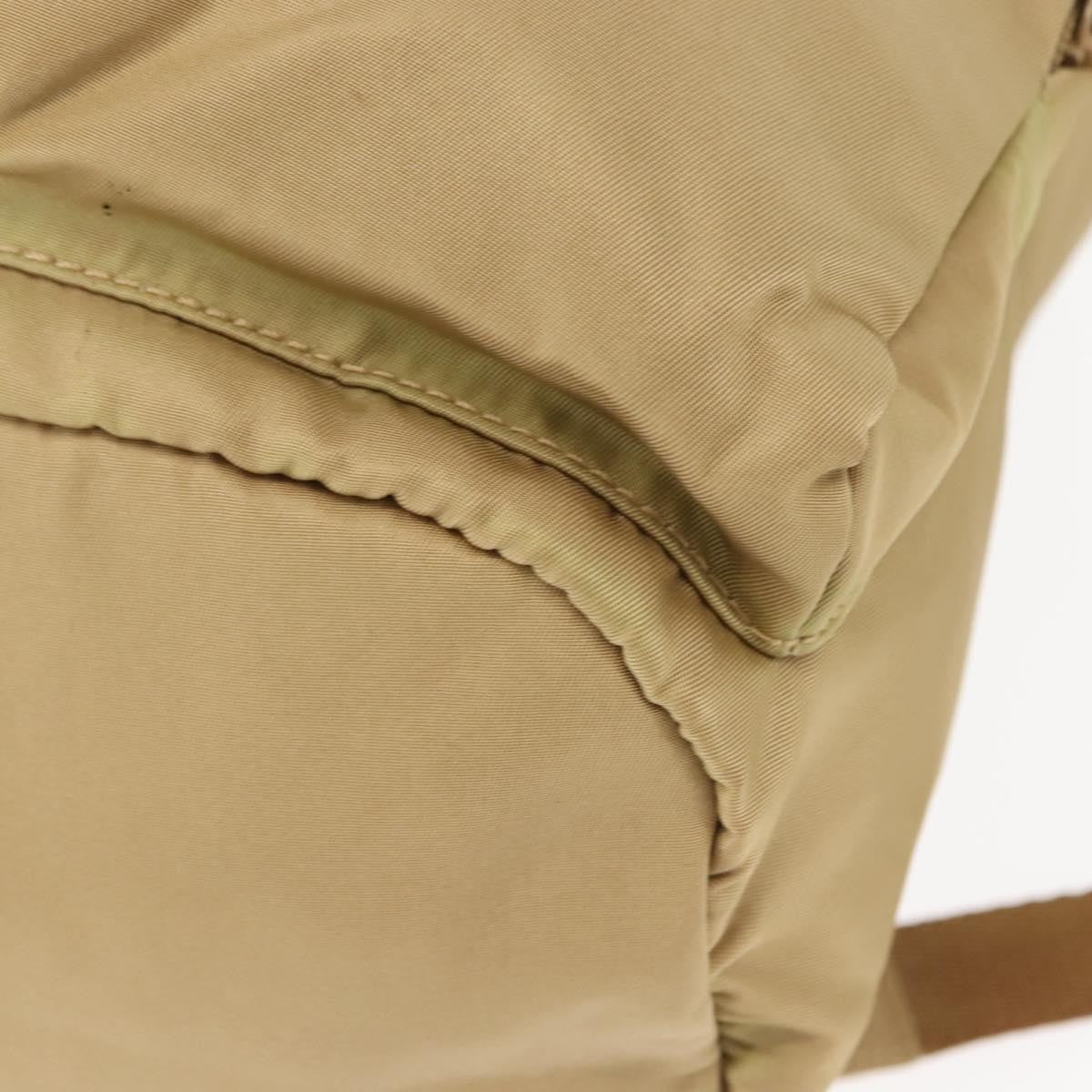 Prada Double Pocket Buckle Backpack Tessuto, BEIGE, NYLON, Backpack