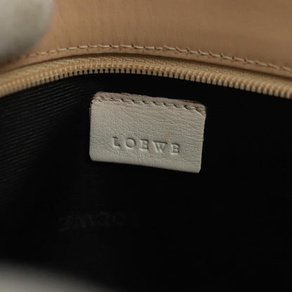 Loewe Flat Zip Pouch Leather, WHITE, LEATHER, Clutche & pouche