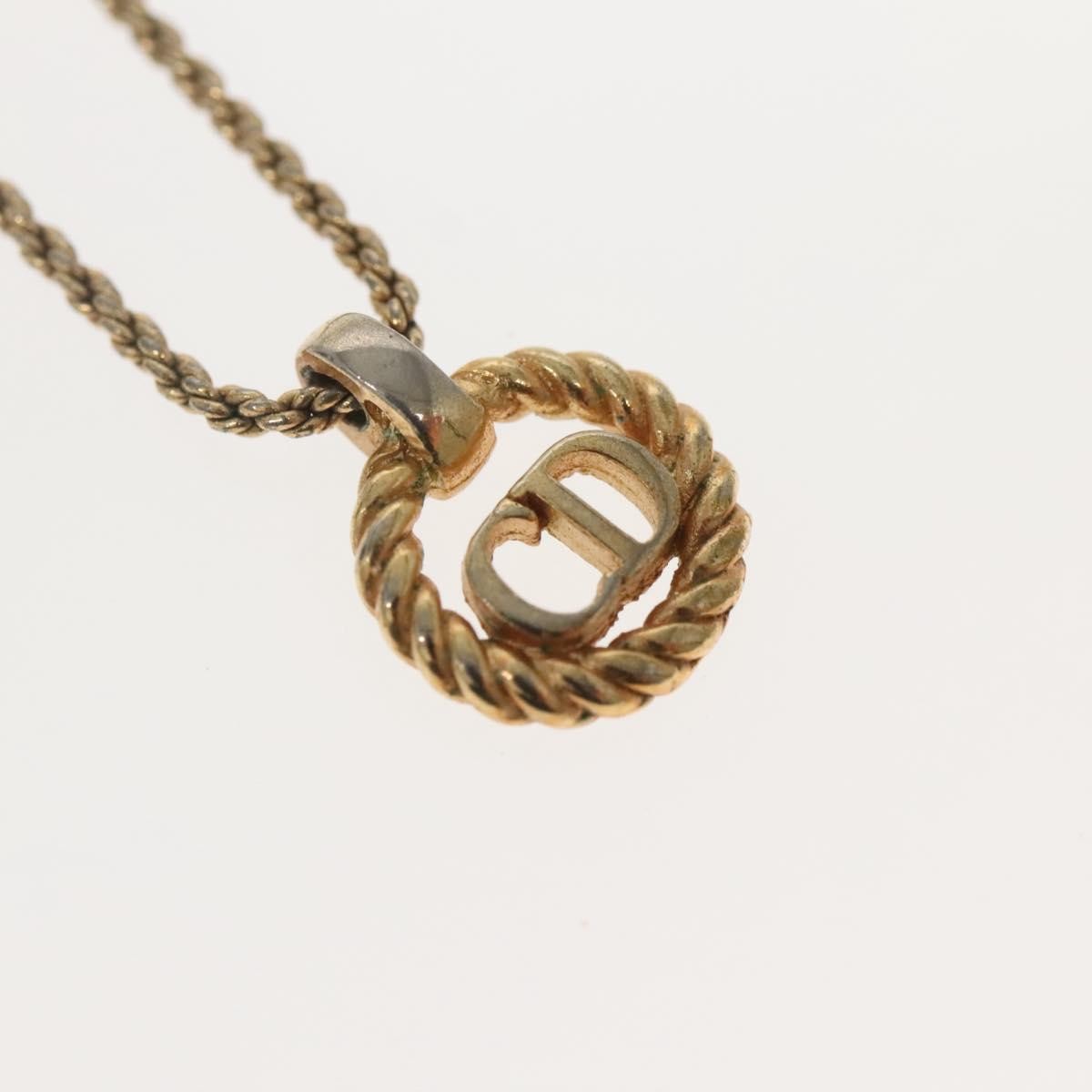 Christian Dior CD Pendant Necklace Gold-plated, GOLD, GOLD_PLATED, Necklace