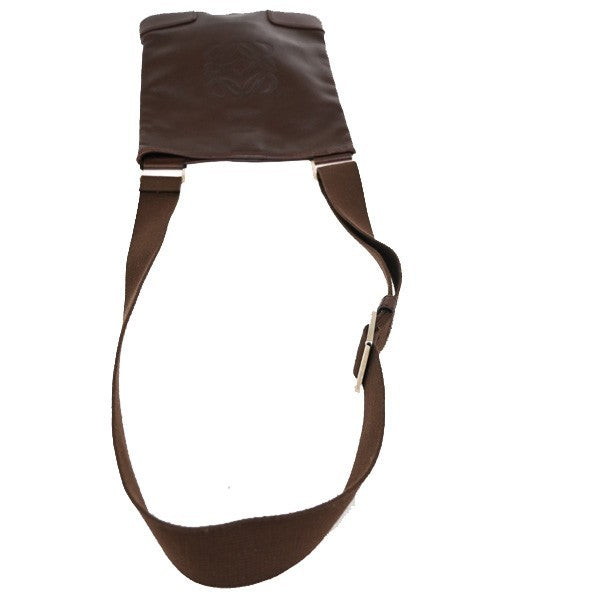 Loewe Anagram Shoulder Bag Leather, BROWN, LEATHER, Shoulder bag