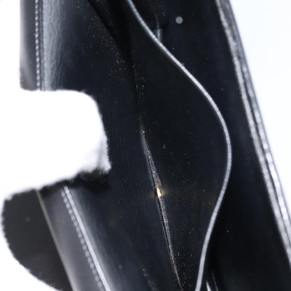 Christian Dior Vintage Chain Flap Shoulder Bag Leather, BLACK, LEATHER, Shoulder bag