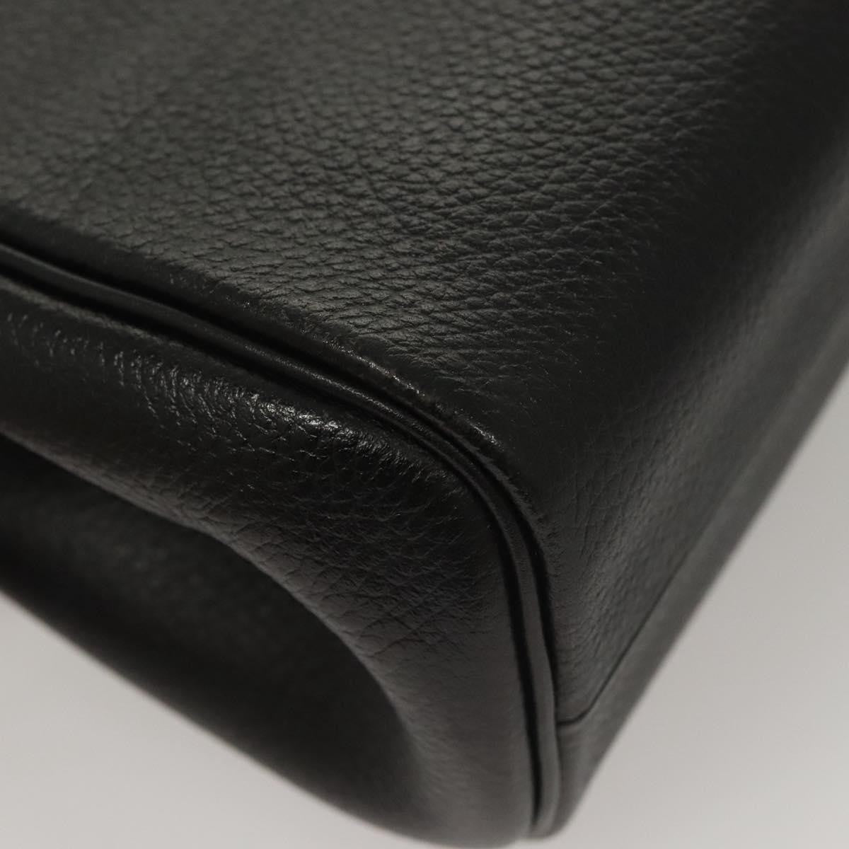 Burberry Vintage Handbag Leather, BLACK, LEATHER, Handbag