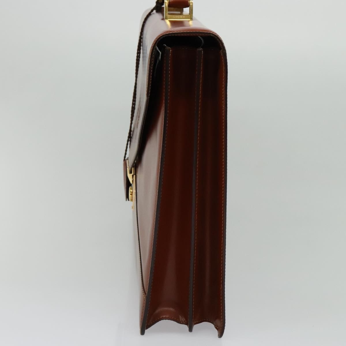 Loewe Anagram Business Leather, BROWN, LEATHER, Briefcase