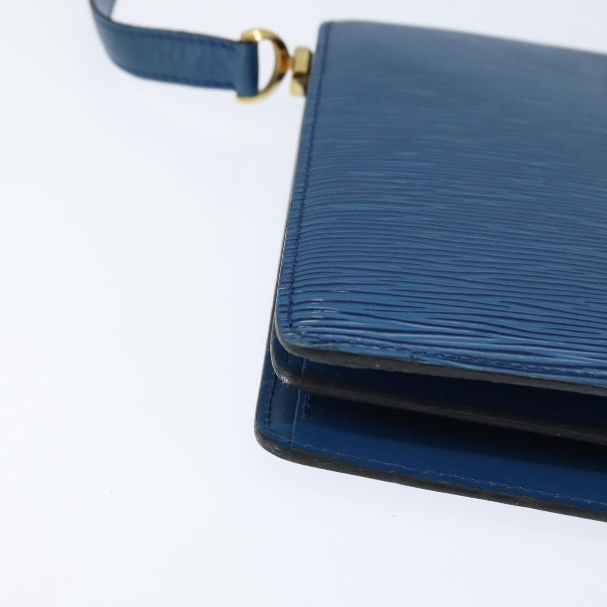 Louis Vuitton Capucines Shoulder Bag Epi Leather, BLUE, LEATHER, Shoulder bag