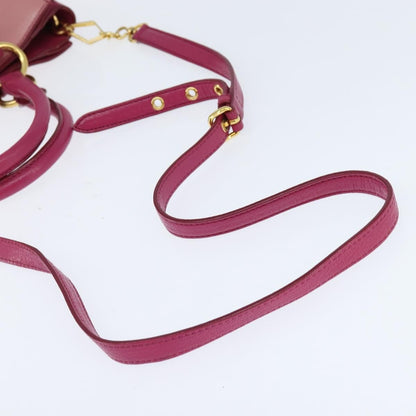 Miu Miu Madras Convertible Lock Tote Leather, PINK, LEATHER, Handbag