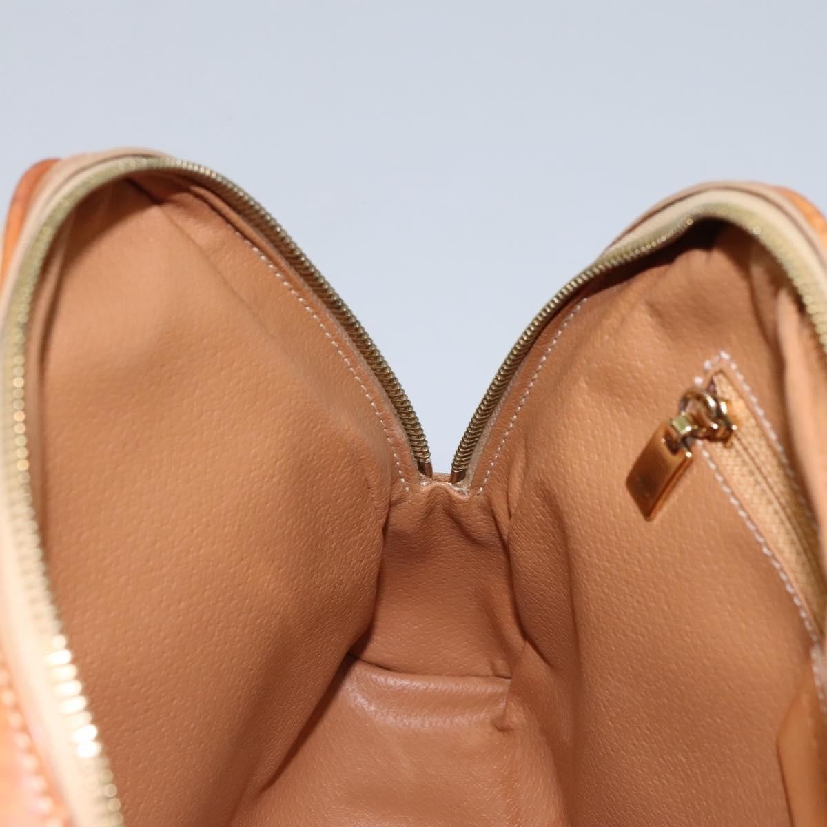 Celine Vintage Macadam Backpack Canvas and Leather, BEIGE, CANVAS, Backpack