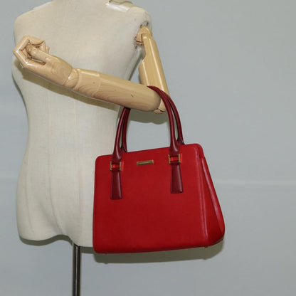 Burberry Vintage Handbag Leather, RED, LEATHER, Handbag
