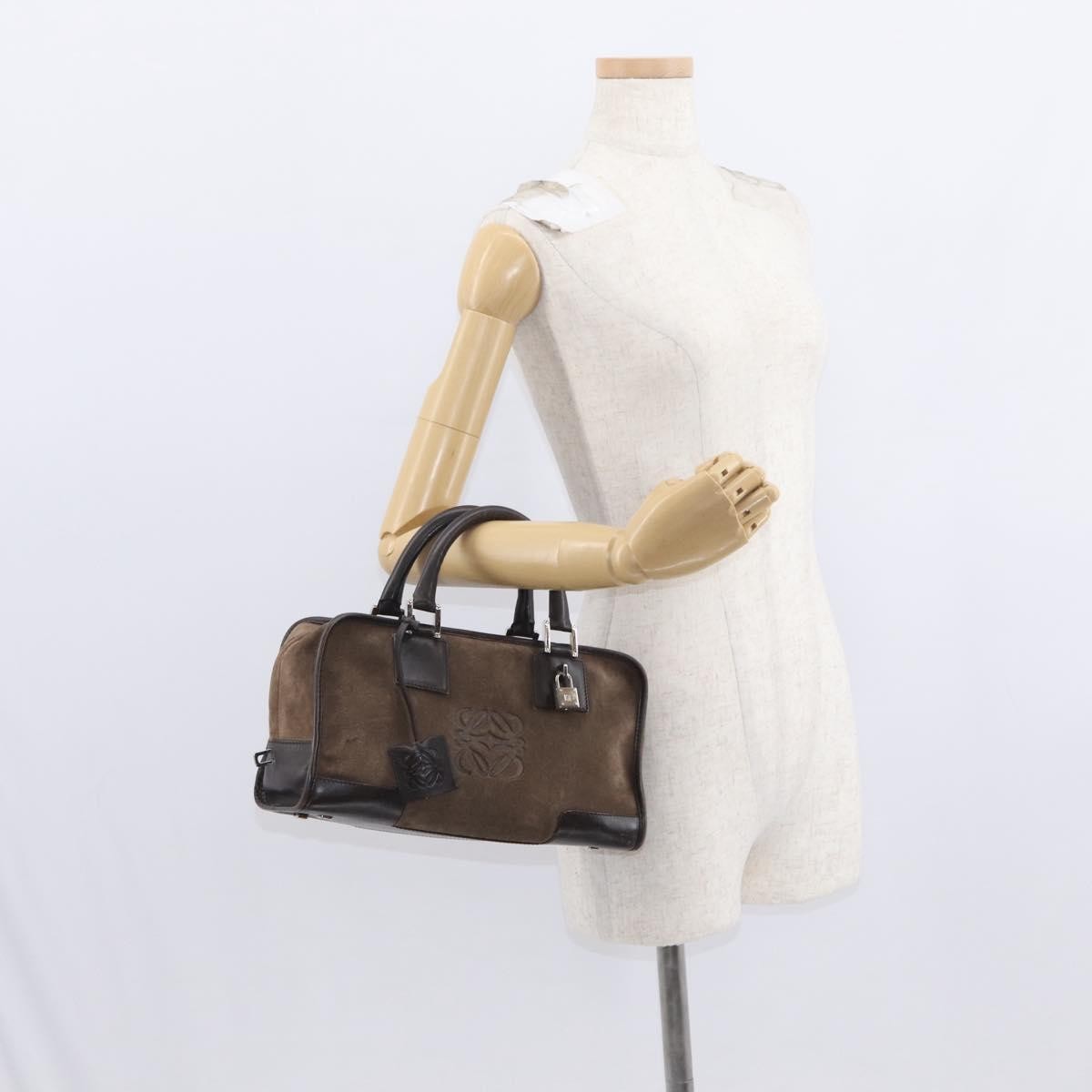 Loewe Amazona Bag Suede, BROWN, SUEDE, Handbag