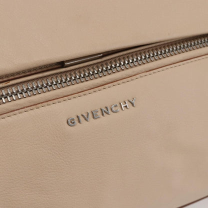 Givenchy Pandora Pure Satchel Leather, BEIGE, LEATHER, Handbag