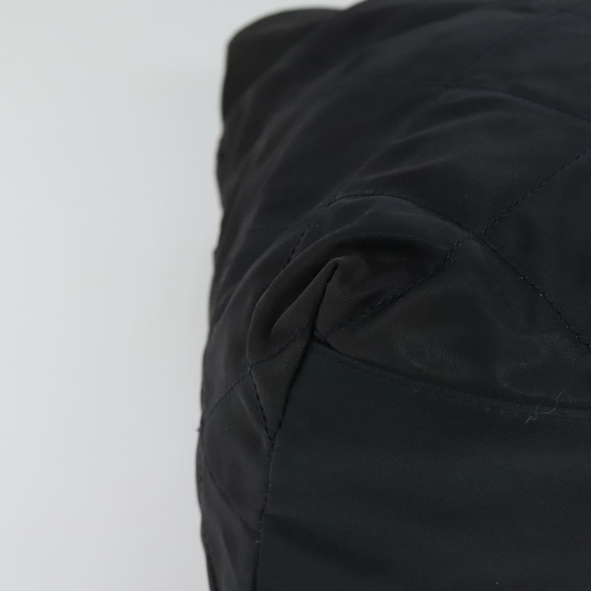 Prada Chain Shoulder Bag Quilted Tessuto, NAVY, NYLON, Shoulder bag