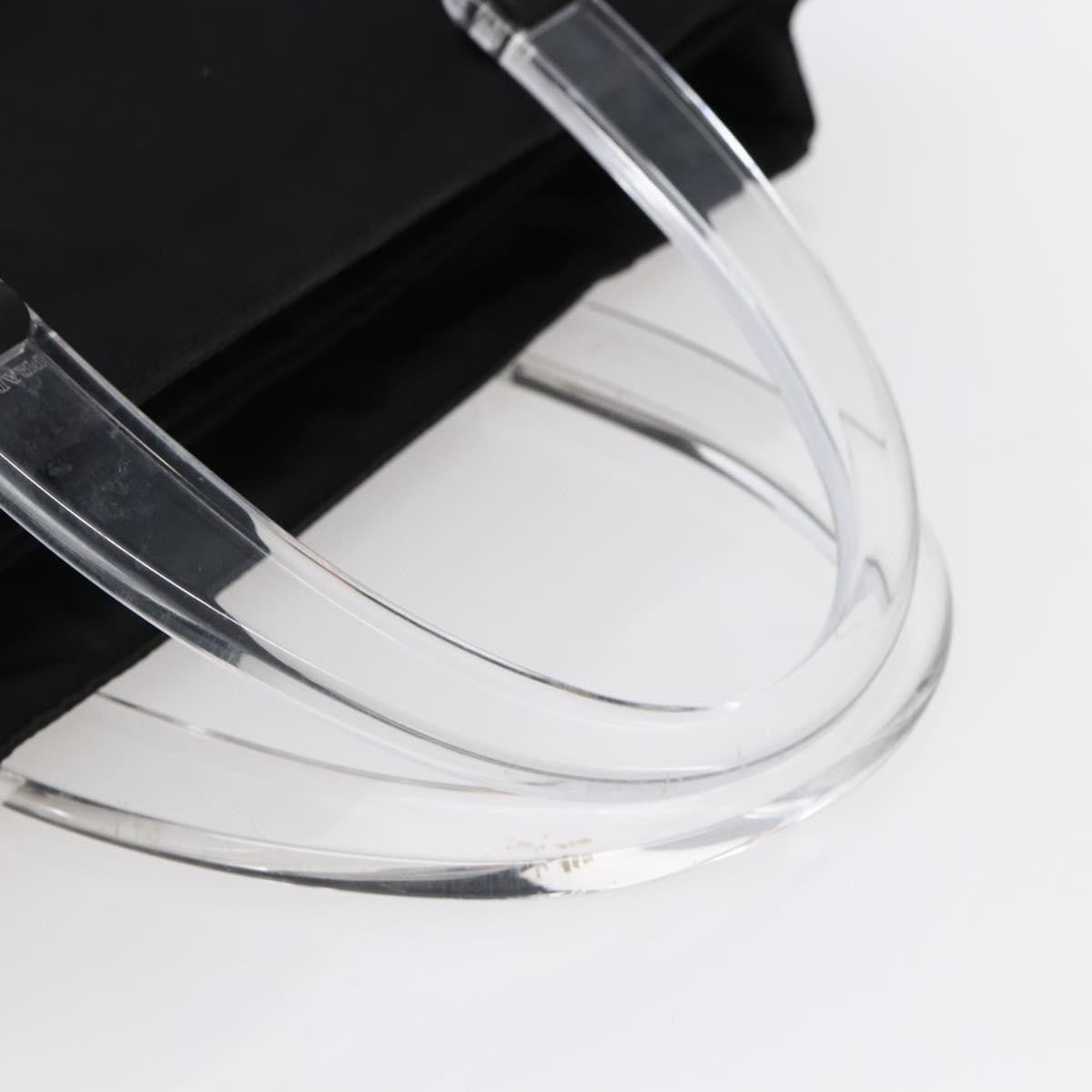 Prada Resin Handle Tote Tessuto, BLACK, NYLON, Tote bag