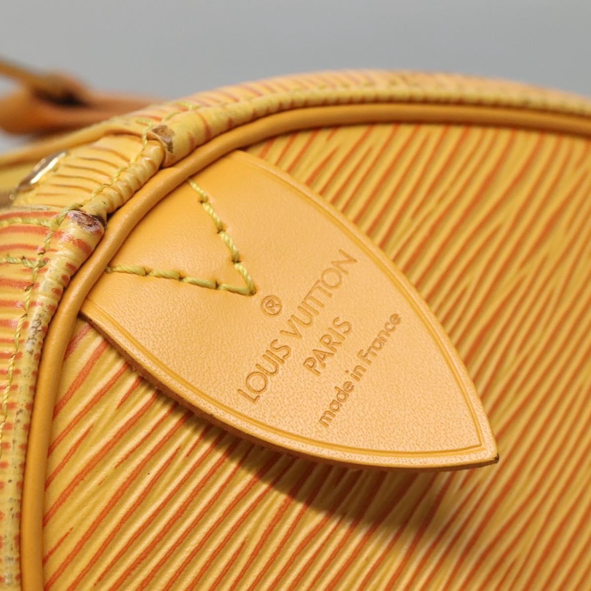 Louis Vuitton Speedy Handbag Epi Leather, YELLOW, LEATHER, Handbag