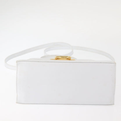 Salvatore Ferragamo Gancini Convertible Top Handle Bag Leather, WHITE, LEATHER, Handbag