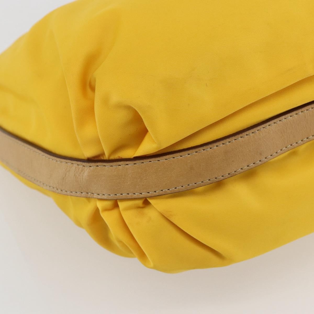 Prada Vintage Shoulder Bag Tessuto, YELLOW, NYLON, Shoulder bag