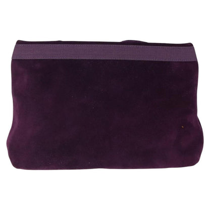Salvatore Ferragamo Vala Shoulder Bag Suede, PURPLE, SUEDE, Shoulder bag