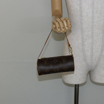 Louis Vuitton Papillon Pochette Monogram Canvas, BROWN, CANVAS, Handbag