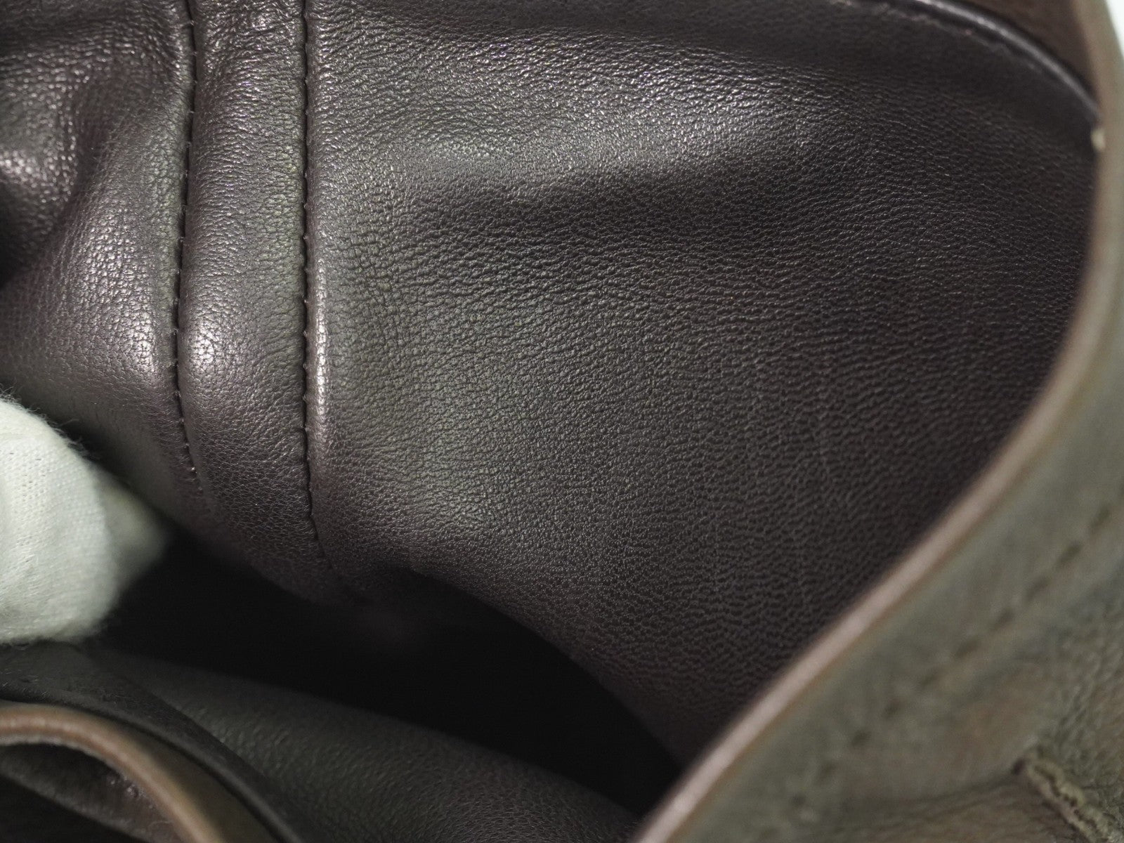 Hermes Toudou Messenger Bag Leather, BROWN, LEATHER, Crossbody bag