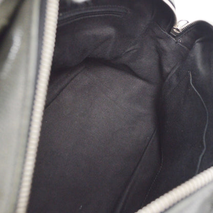 Chanel Outdoor Ligne Tote Quilted Caviar, GRAY, LEATHER, Tote bag