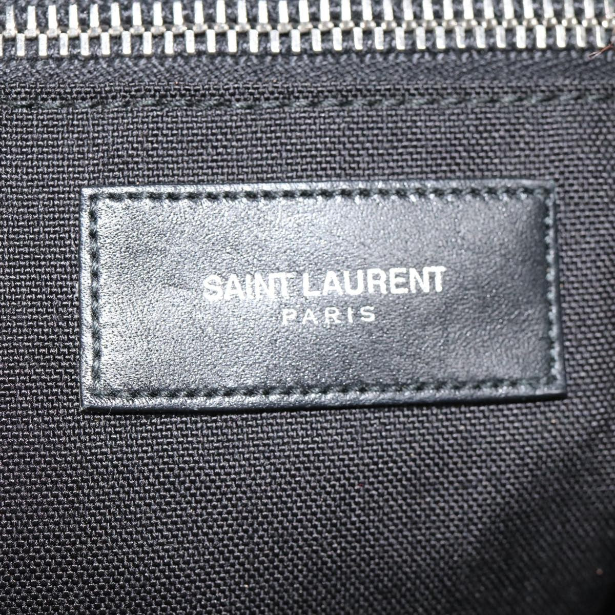 Saint Laurent City Backpack Canvas, BLACK, CANVAS, Backpack